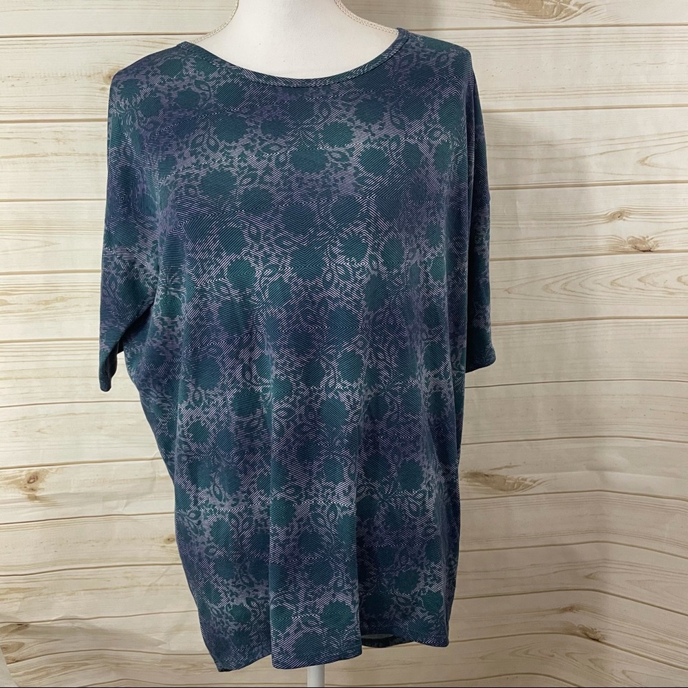 Lularoe Blue Print Irma Tunic Top